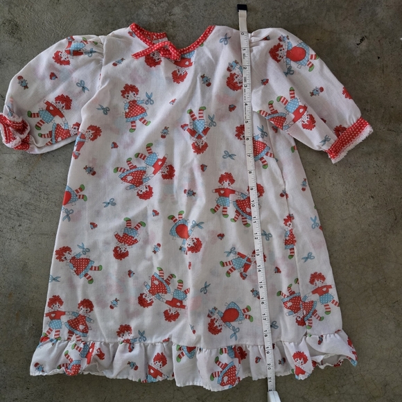 🎈Sale! Vintage Raggedy Ann Nightgown Toddler Girl 2T - Picture 4 of 8
